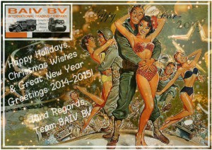 Happy Holidays, Christmas Wishes and Great New Year Greetings 2014-2015 by BAIV BV
